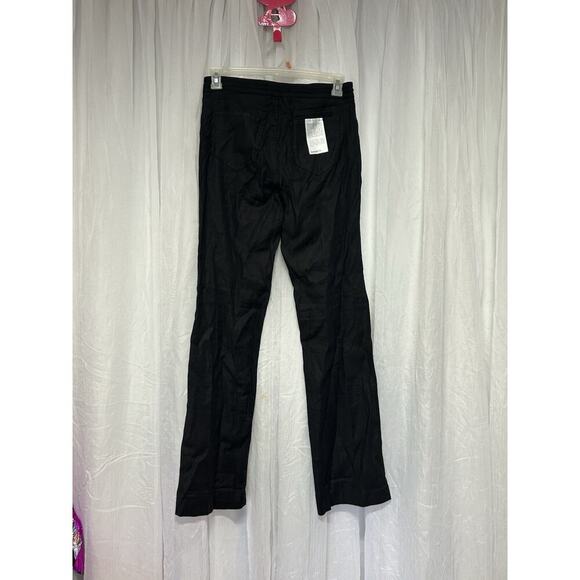 anthropologie Level 99 Elliot Lounge Pants Linen Tencel Wide Leg Minimalist 27 - Picture 12 of 15